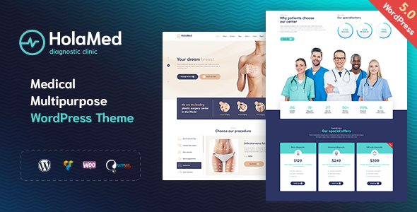 HolaMed WordPress theme