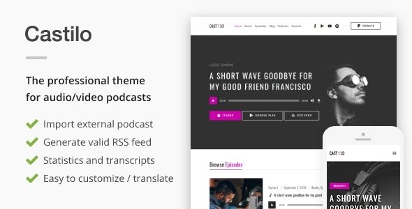 Castilo WordPress theme