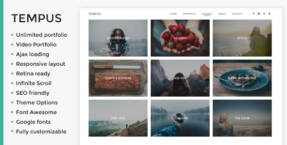 Tempus WordPress theme