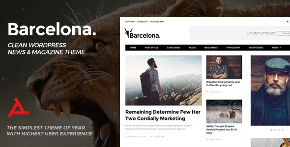 Barcelona. WordPress theme
