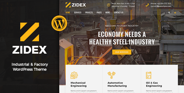 Zidex WordPress theme