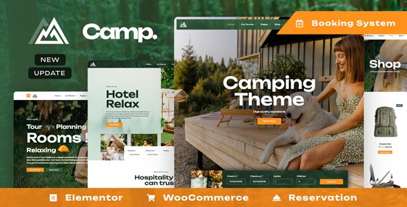 Camping WordPress theme