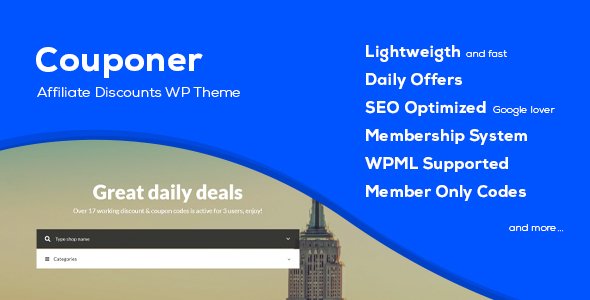 Couponer WordPress theme