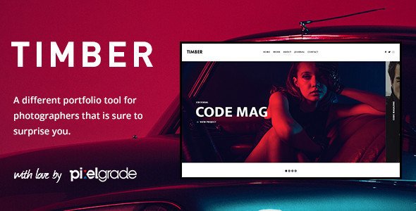 TIMBER – An Unusual Photography WordPress Theme WordPress theme
