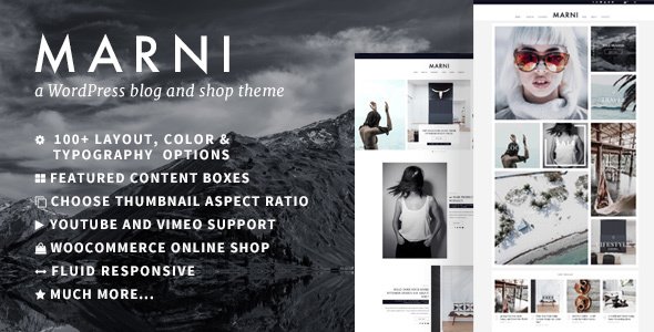 Marni – a WordPress Blog & Shop Theme WordPress theme