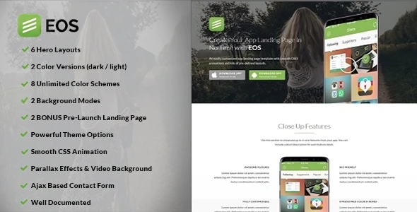 EOS WordPress theme
