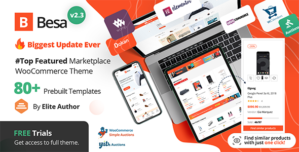 Besa WordPress theme
