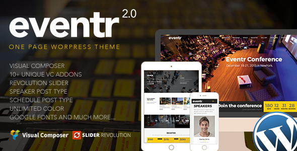 Eventr WordPress theme