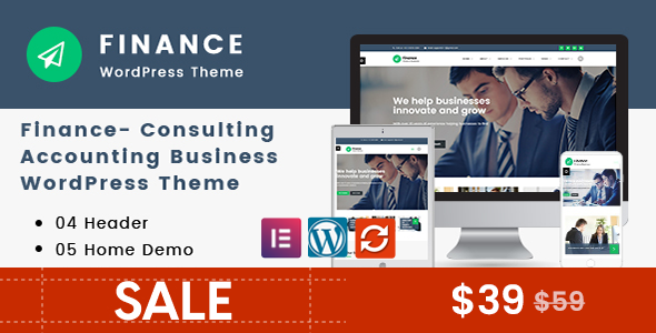 Finance WordPress theme
