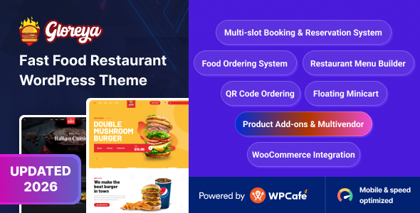 Gloreya WordPress theme