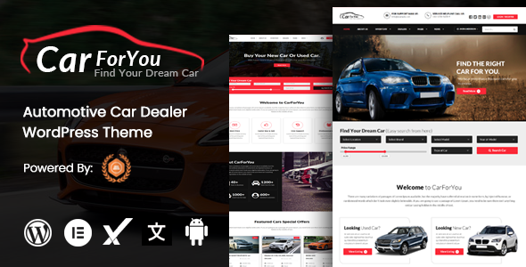 CarForYou- Automotive Car Dealer WordPress Theme WordPress theme