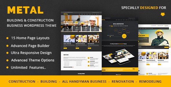 Metal WordPress theme